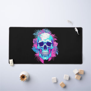 Crâne Floral dans le Style Vaporwave