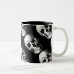 Crâne grinçant Répéter le Motif Mug Black