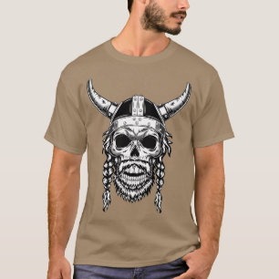 Crâne guerrier viking Classique TShirt