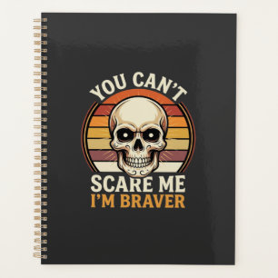 Crâne Halloween plus courageux Design Rétro Horreu