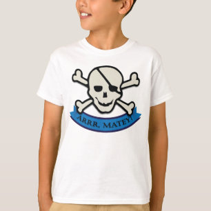 Crâne - Jambes de base des enfants blancs T-shirt