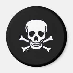 Crâne n Bones aimant noir