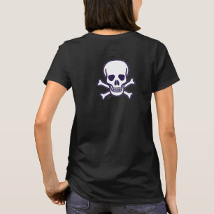 Crâne n Bones femmes noir T-shirt dos