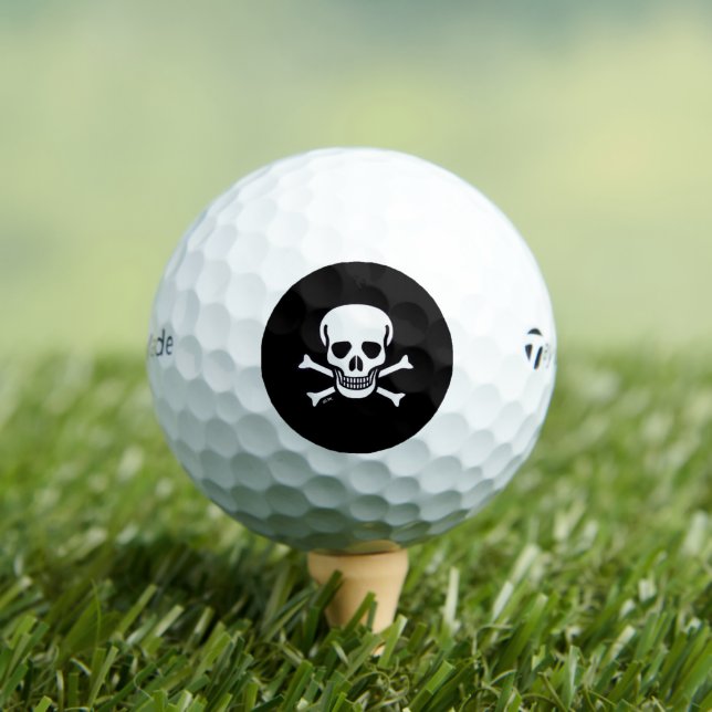 Crâne n os Black Taylor Made TP5 balles de golf (T-shirt Insitu)
