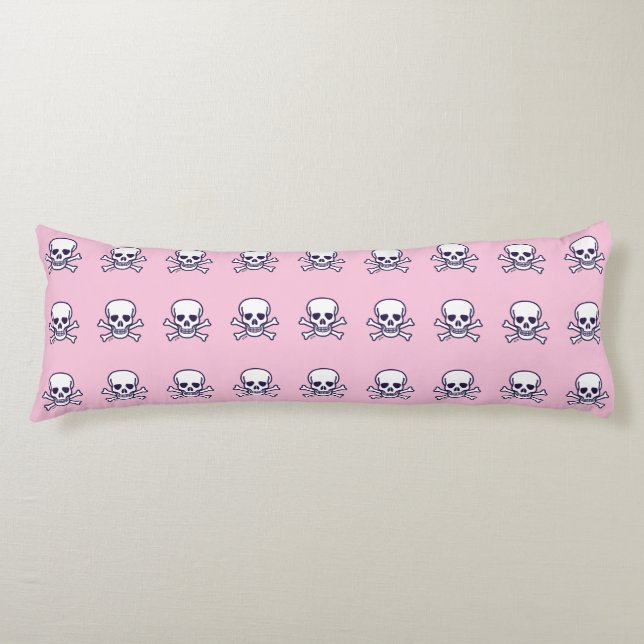 Crâne n os coussin du corps rose (Devant)