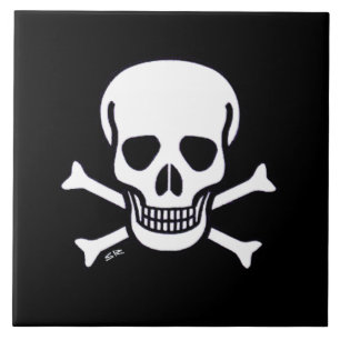 Crâne n os Gros carreau noir