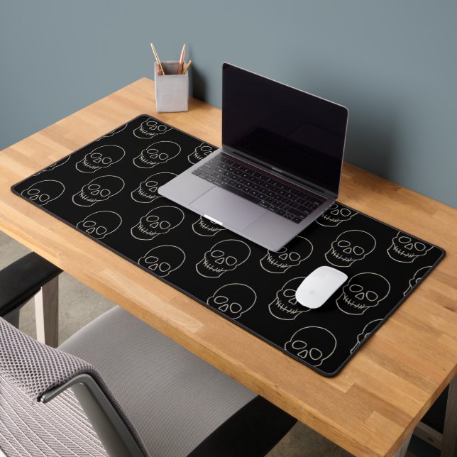 Crâne - Noir de chauve-souris et Blanc d'os (Bureau 2)
