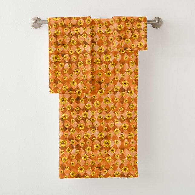 Crâne orange et série tournesol Design 2 (En situation)