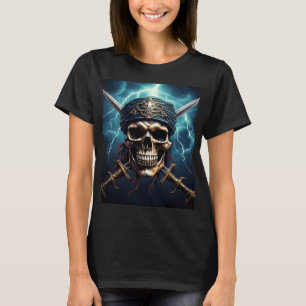 Crâne pirate avec T-shirt épée