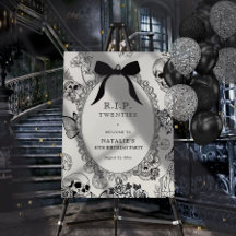 Crâne RIP Années 30e anniversaire Affiche de bienv