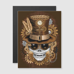 Crâne Steampunk Voodoo Machine Rétro