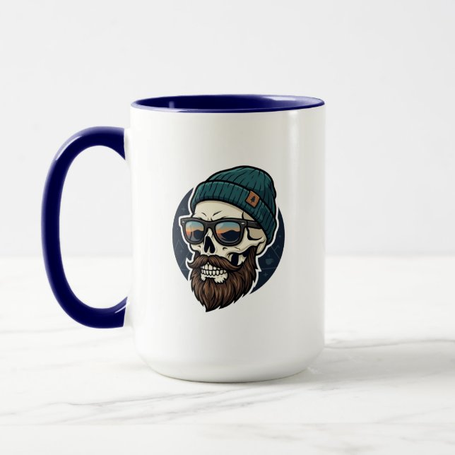 Crâne sur une tasse (Gauche)