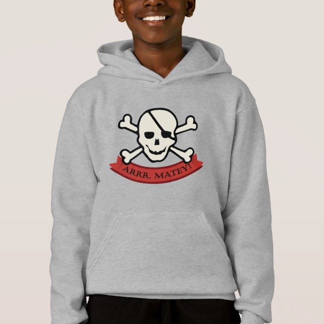 Crâne - Sweat - shirt à capuche de basculement pou (Devant)