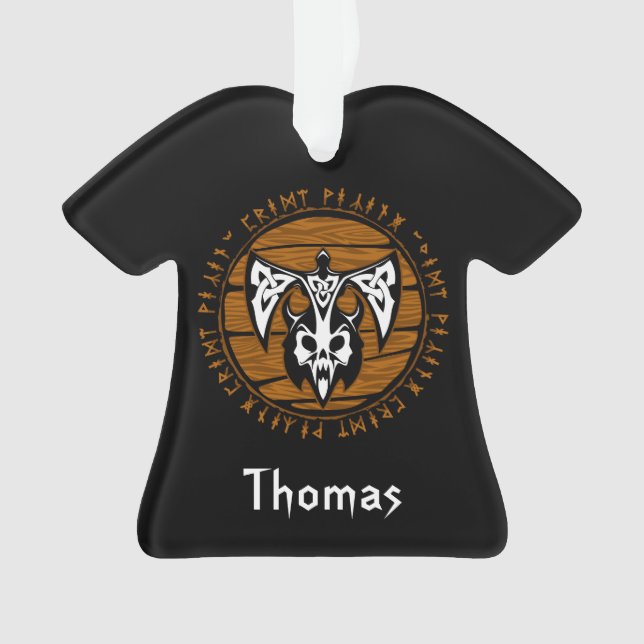 Crâne Viking Guerrier Personnalisé (devant)