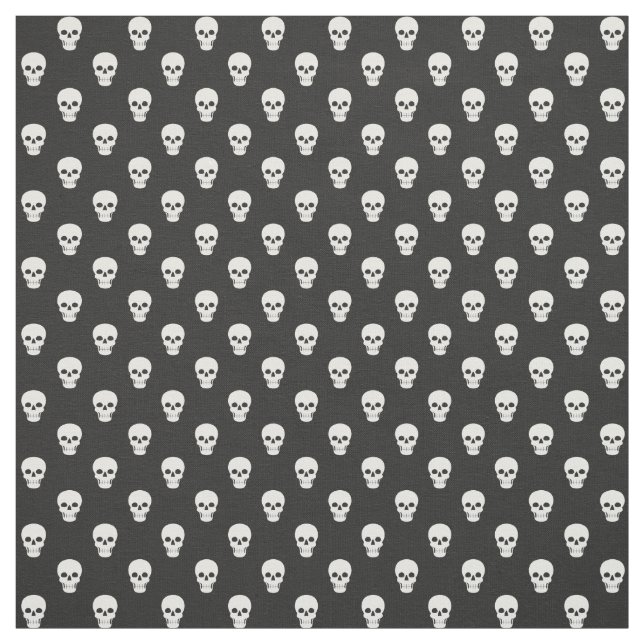 Crânes blancs sur tissu noir (Échantillon)