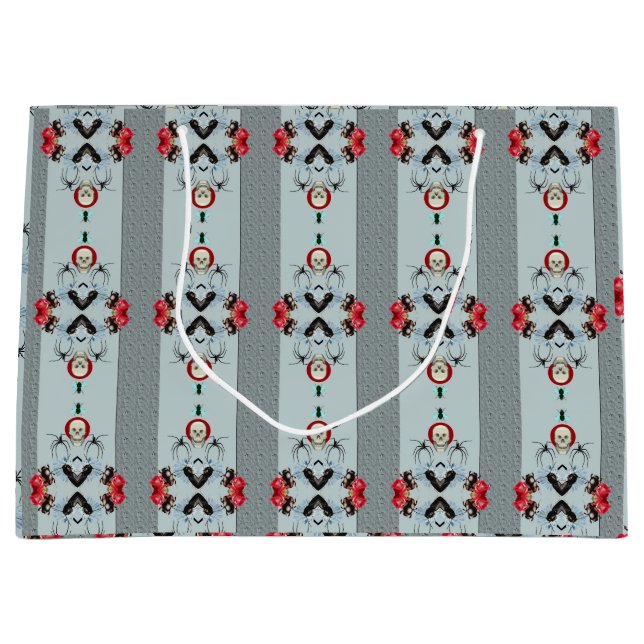 Crânes et araignées sac cadeau (Devant)