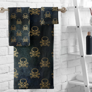 Crânes Et Os De Pirate vintage Et Noir