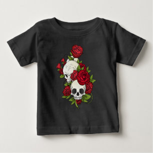 Crânes florales Dia de los Muertos   T-shirt