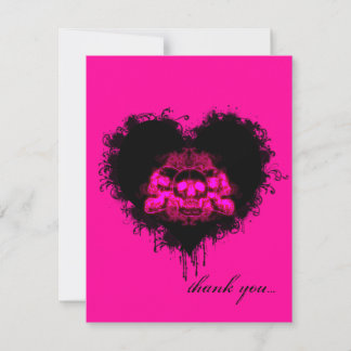 Crânes lumineux Goth Heart Merci