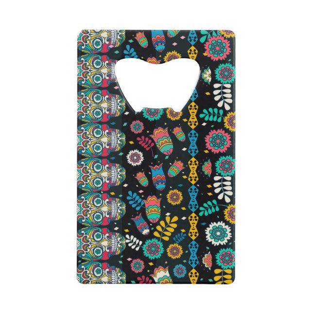 Crânes tribaux des Boho : motif coloré. (Devant)