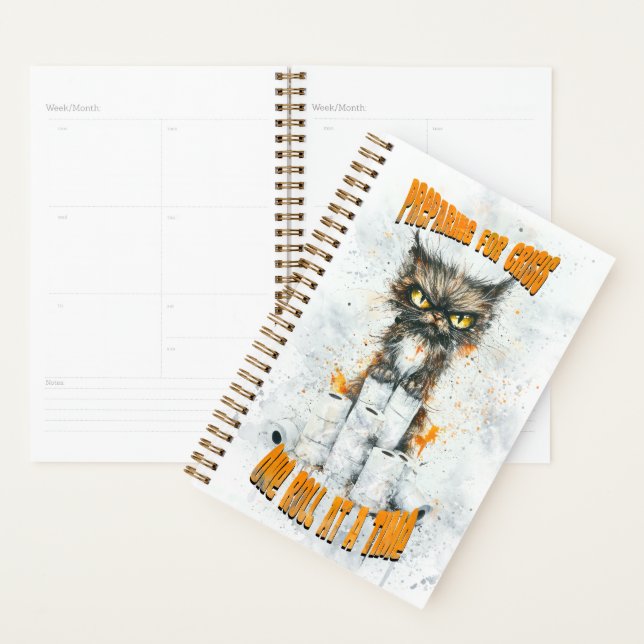 Cranky Cat Hoarding Pour Une Crise (Devant avec enveloppe)