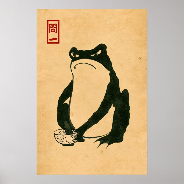 Crapaud Grincheux A3 A4 Impression d'Art Mat. Arti (Devant)