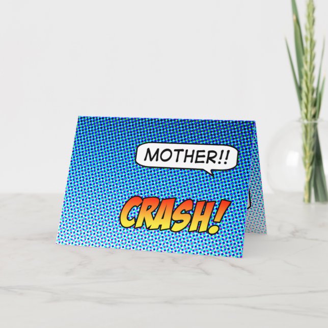 Crash ! Carte de fête des mères (Devant)
