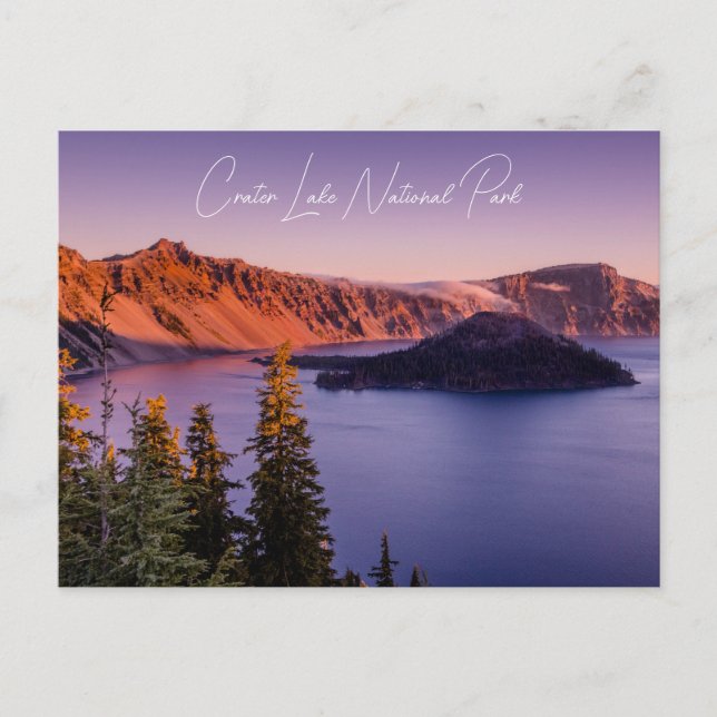 Crater Lake, carte postale Sunset (Devant)