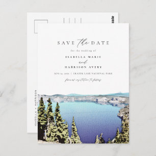 CRATER LAKE Destination Enregistrer la date Carte