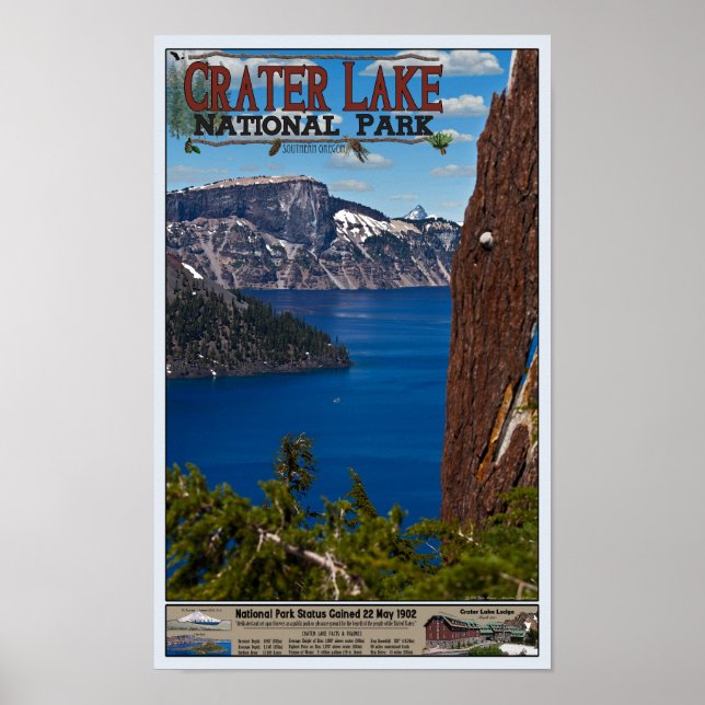 Crater Lake - Informational Poster (Devant)