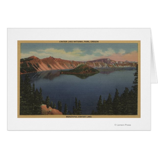 Crater Lake, Oregon - Wizard Island View #2 (Devant horizontal)