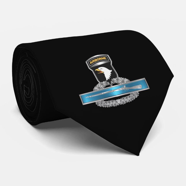 Cravate 101e insigne de l'infanterie de combat de la divis (Roulé)