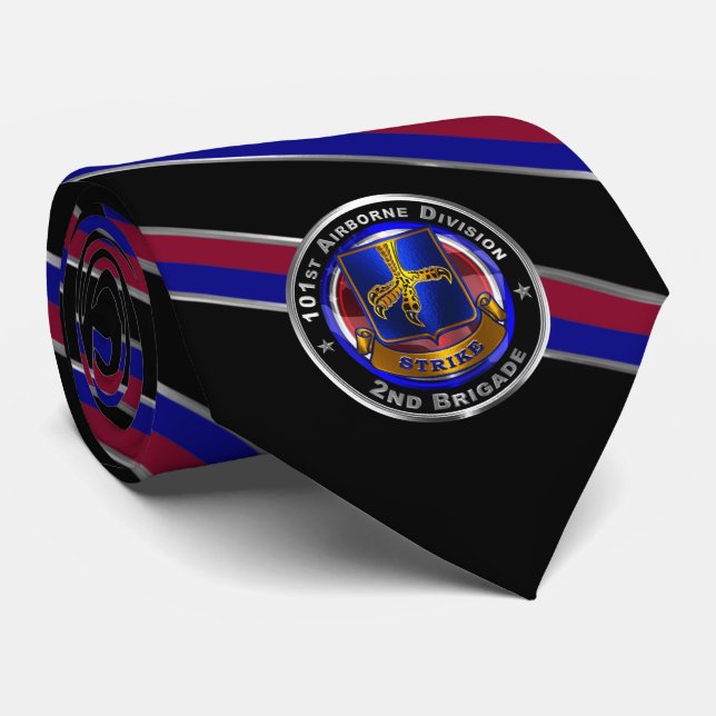 Cravate 101st Airborne Division 2e Brigade ‘STRIKE’ (Roulé)