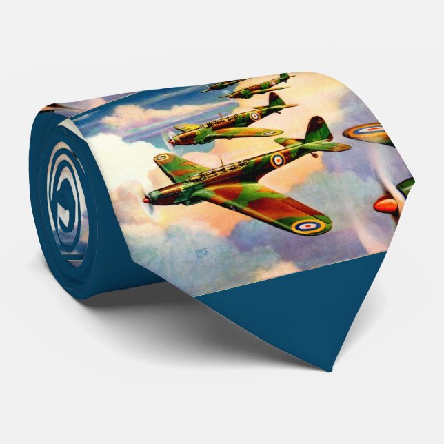 Cravate 1939 British Fairey Junior Medium Bomber print (Roulé)
