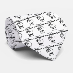 Cravate 23 Psalm Sheep Fun Necktie
