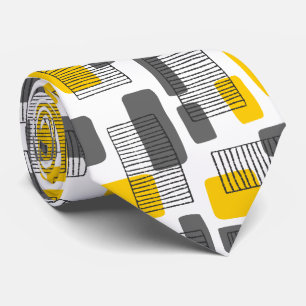 Cravate 251215 - Ambre et gris