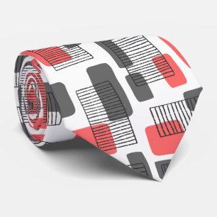 Cravate 251215 - Rose et gris tropicaux