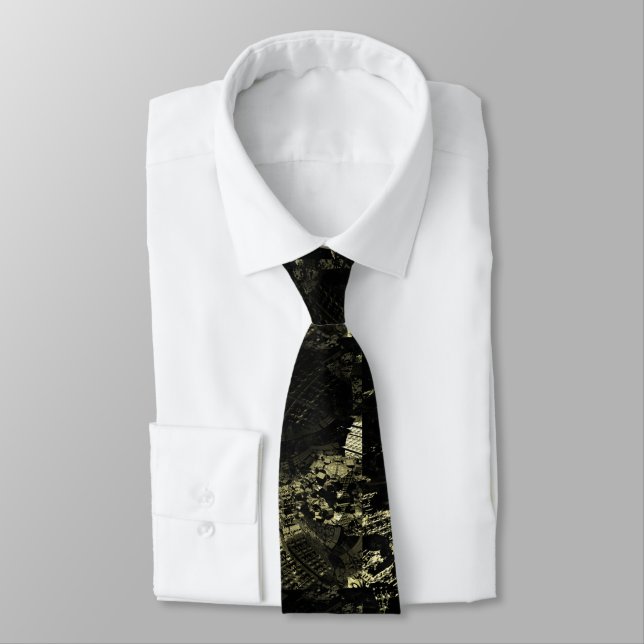 Cravate 3D Fractal Mineral 1 Geek Tie (Attaché)