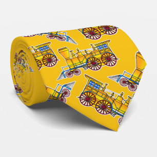 Cravate 4-4-0 Boston Locomotive American Steam Train Crava