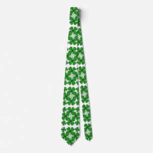 Cravate 4 leaf clover menswear mens necktie neck tie