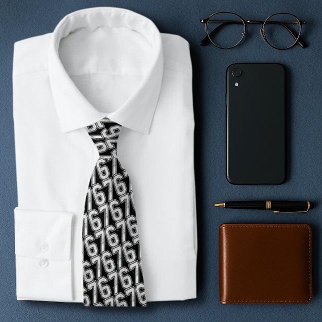 Cravate 67 Mème amusant Six Sept Gen Alpha (Créateur téléchargé)