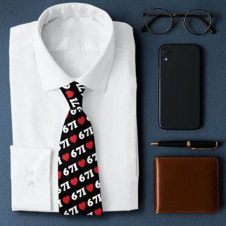 Cravate 67 Mème drôle J'aime six sept 67ème anniversaire