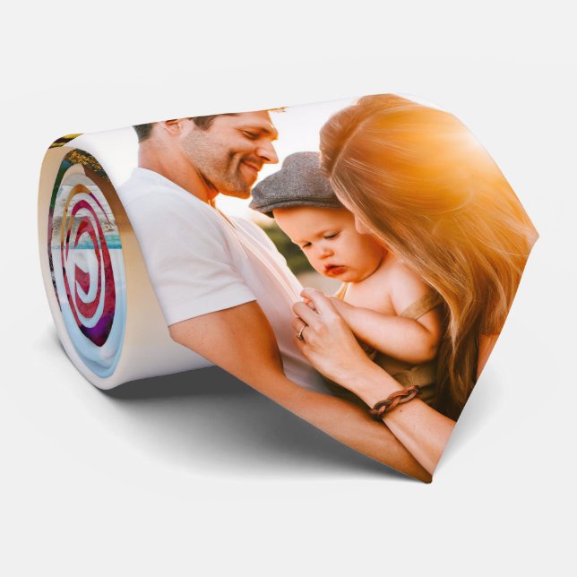 Cravate 6 Modèle photo Edge imprimé (Roulé)