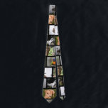Cravate 6 picture upload your own photo double sided<br><div class="desc">Use 6 of your own pictures to create a unique photo necktie for your husband, father or co-worker! It's a unique and modern gift idea that adds a sentimental expression. Add your custom pictures for a one-of-a-kind gift they will love!</div>