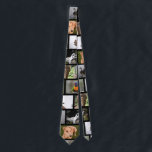 Cravate 6 picture upload your own photo double sided<br><div class="desc">Use 6 of your own pictures to create a unique photo necktie for your husband, father or co-worker! It's a unique and modern gift idea that adds a sentimental expression. Add your custom pictures for a one-of-a-kind gift they will love!</div>