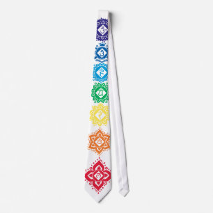 Cravate 7 Sept Chakras Énergie