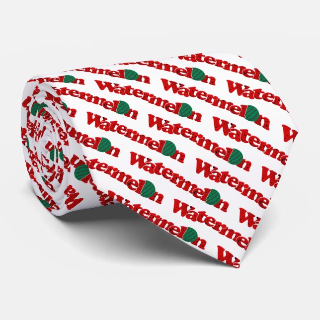 Cravate 8-3 Jour de la pastèque (Roulé)