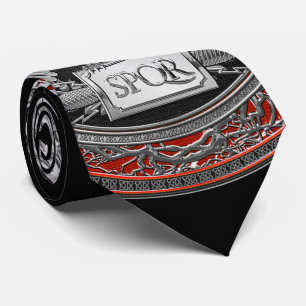 Cravate [900] Aigle impérial romain argenté