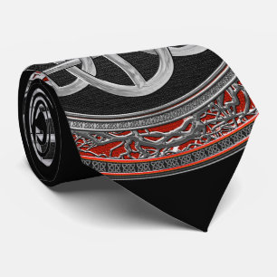 Cravate [900] Croix du noeud d'argent celtique sacré