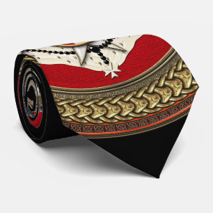 Cravate [900] Ordre de Malte - Armoiries de SMOM